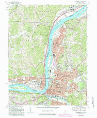 Download a high-resolution, GPS-compatible USGS topo map for Parkersburg, WV (1984 edition)
