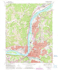 Download a high-resolution, GPS-compatible USGS topo map for Parkersburg, WV (1989 edition)