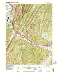 Download a high-resolution, GPS-compatible USGS topo map for Patterson Creek, WV (2001 edition)