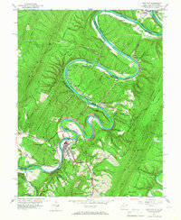 Download a high-resolution, GPS-compatible USGS topo map for Paw Paw, WV (1967 edition)