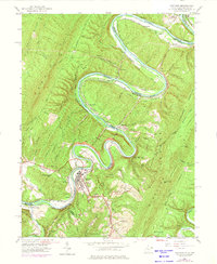 Download a high-resolution, GPS-compatible USGS topo map for Paw Paw, WV (1975 edition)
