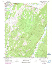 Download a high-resolution, GPS-compatible USGS topo map for Petersburg East, WV (1989 edition)