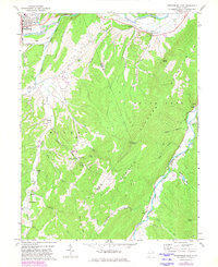 preview thumbnail of historical topo map of Hardy County, WV in 1969