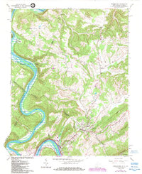Download a high-resolution, GPS-compatible USGS topo map for Peterstown, WV (1984 edition)