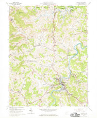 preview thumbnail of historical topo map of Philippi, WV in 1960