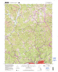 preview thumbnail of historical topo map of Kanawha County, WV in 1994