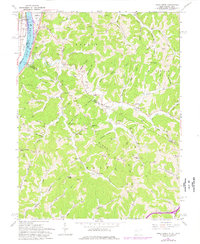 Download a high-resolution, GPS-compatible USGS topo map for Pond Creek, WV (1976 edition)