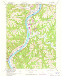 Download a high-resolution, GPS-compatible USGS topo map for Powhatan Point, WV (1973 edition)