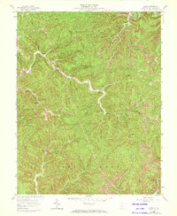 preview thumbnail of historical topo map of Kanawha County, WV in 1958