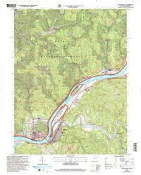 preview thumbnail of historical topo map of Pleasants County, WV in 2002