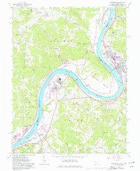 Download a high-resolution, GPS-compatible USGS topo map for Ravenswood, WV (1976 edition)