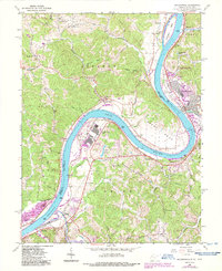 Download a high-resolution, GPS-compatible USGS topo map for Ravenswood, WV (1987 edition)