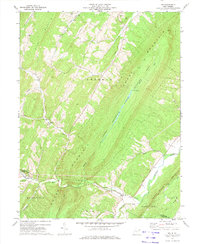 preview thumbnail of historical topo map of Hampshire County, WV in 1970