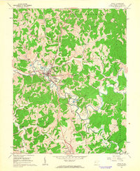 1960 Map of Ripley, WV, 1963 Print