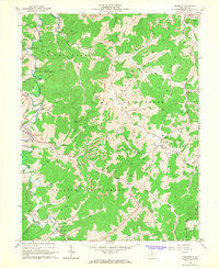 Download a high-resolution, GPS-compatible USGS topo map for Roanoke, WV (1968 edition)