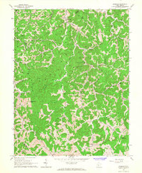 preview thumbnail of historical topo map of Braxton County, WV in 1965
