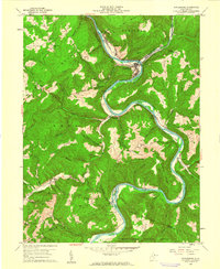 Download a high-resolution, GPS-compatible USGS topo map for Rowlesburg, WV (1961 edition)