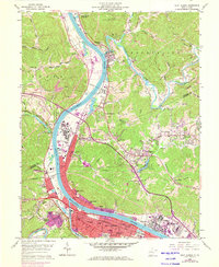 preview thumbnail of historical topo map of Putnam County, WV in 1958