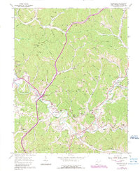preview thumbnail of historical topo map of Jackson County, WV in 1960