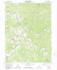 Download a high-resolution, GPS-compatible USGS topo map for Shirley, WV (1989 edition)