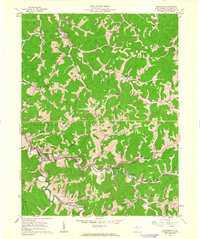 preview thumbnail of historical topo map of Doddridge County, WV in 1961
