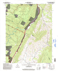 Download a high-resolution, GPS-compatible USGS topo map for Snowy Mountain, WV (1998 edition)