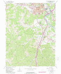 Download a high-resolution, GPS-compatible USGS topo map for South Parkersburg, WV (1989 edition)