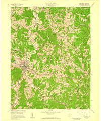 1957 Map of Spencer, WV, 1959 Print