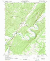 Download a high-resolution, GPS-compatible USGS topo map for Springfield, WV (1989 edition)