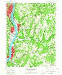 Download a high-resolution, GPS-compatible USGS topo map for Steubenville East, WV (1966 edition)