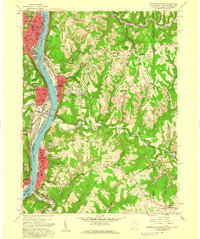 Download a high-resolution, GPS-compatible USGS topo map for Steubenville East, WV (1959 edition)