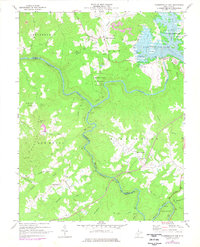 preview thumbnail of historical topo map of Nicholas County, WV in 1969
