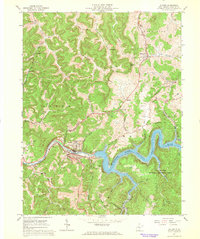 preview thumbnail of historical topo map of Sutton, WV in 1967