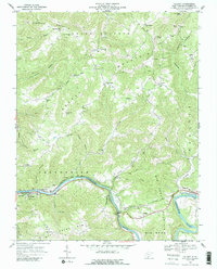 Download a high-resolution, GPS-compatible USGS topo map for Talcott, WV (1989 edition)