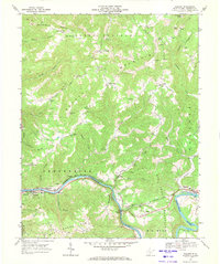 preview thumbnail of historical topo map of Summers County, WV in 1968