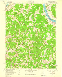 preview thumbnail of historical topo map of Wood County, WV in 1957