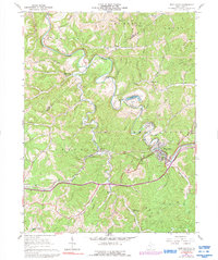 preview thumbnail of historical topo map of West Union, WV in 1961