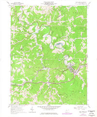 preview thumbnail of historical topo map of West Union, WV in 1961