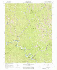 Download a high-resolution, GPS-compatible USGS topo map for Wharncliffe, WV (1976 edition)