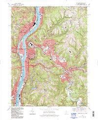 Download a high-resolution, GPS-compatible USGS topo map for Wheeling, WV (1998 edition)