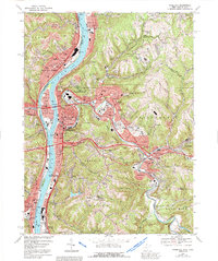 Download a high-resolution, GPS-compatible USGS topo map for Wheeling, WV (1992 edition)