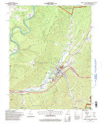 preview thumbnail of historical topo map of White Sulphur Springs, WV in 1995