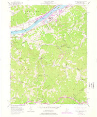 preview thumbnail of historical topo map of Pleasants County, WV in 1957