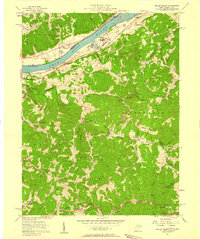 Download a high-resolution, GPS-compatible USGS topo map for Willow Island, WV (1958 edition)
