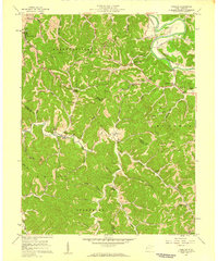 preview thumbnail of historical topo map of Cabell County, WV in 1957