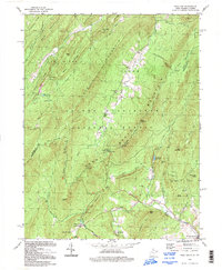 Download a high-resolution, GPS-compatible USGS topo map for Wolf Gap, WV (1997 edition)
