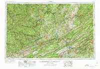 preview thumbnail of historical topo map of Bluefield, VA in 1957