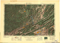 preview thumbnail of historical topo map of Bluefield, VA in 1955