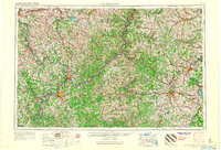 1956 Map of Clarksburg, 1966 Print