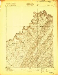 preview thumbnail of historical topo map of Elk Garden, WV in 1920